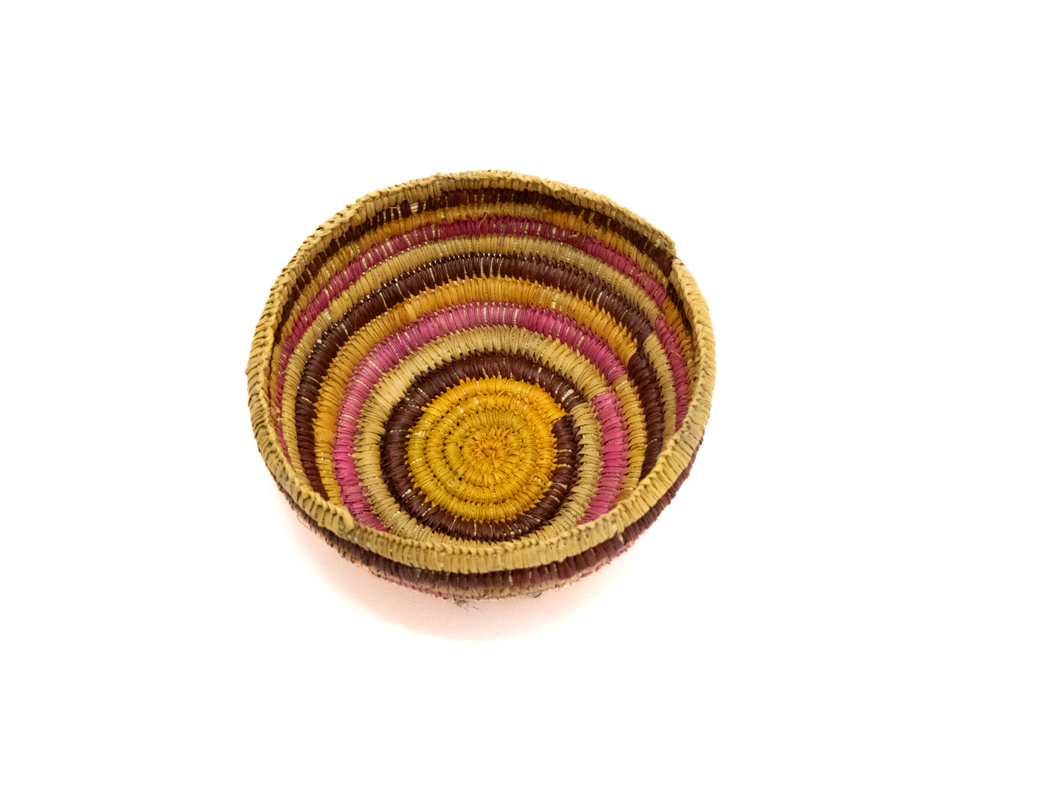 Coiled Pandanus Basket - Fibre - Christine Nabobbob