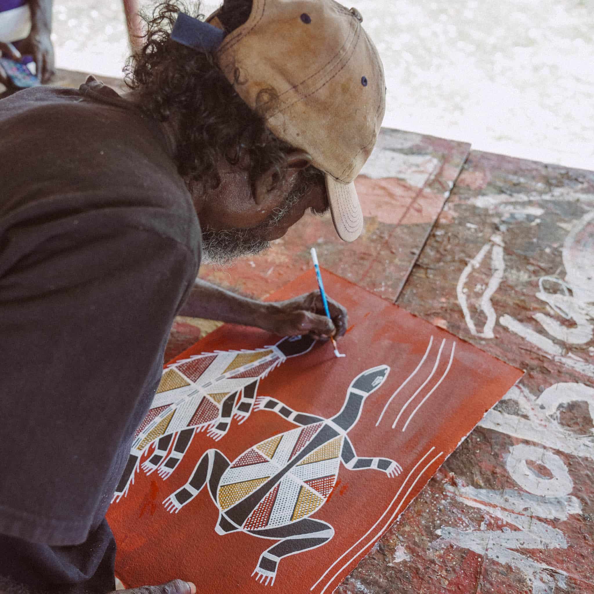 Ochre on Paper Painting Workshop in Kakadu National Park