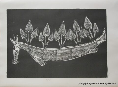 Ngalyod - Rainbow Serpent - A/P 7/10 - Print - Bruce Nabegeyo
