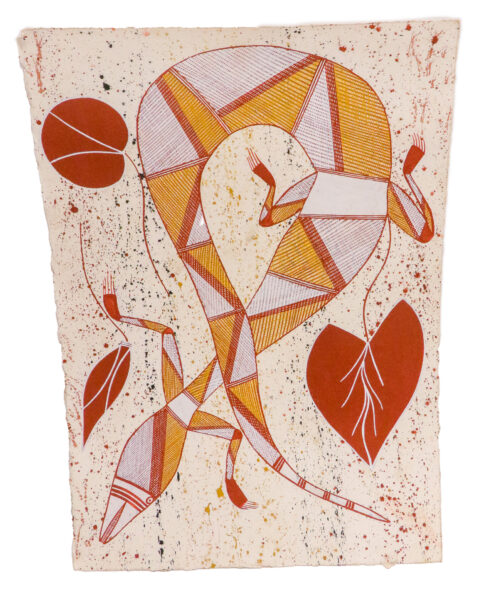 Burarr (Water Goanna) - Paper - William Manakgu