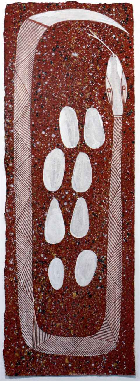 Kedjebe (File snake) - Paper - Roland Burrunali